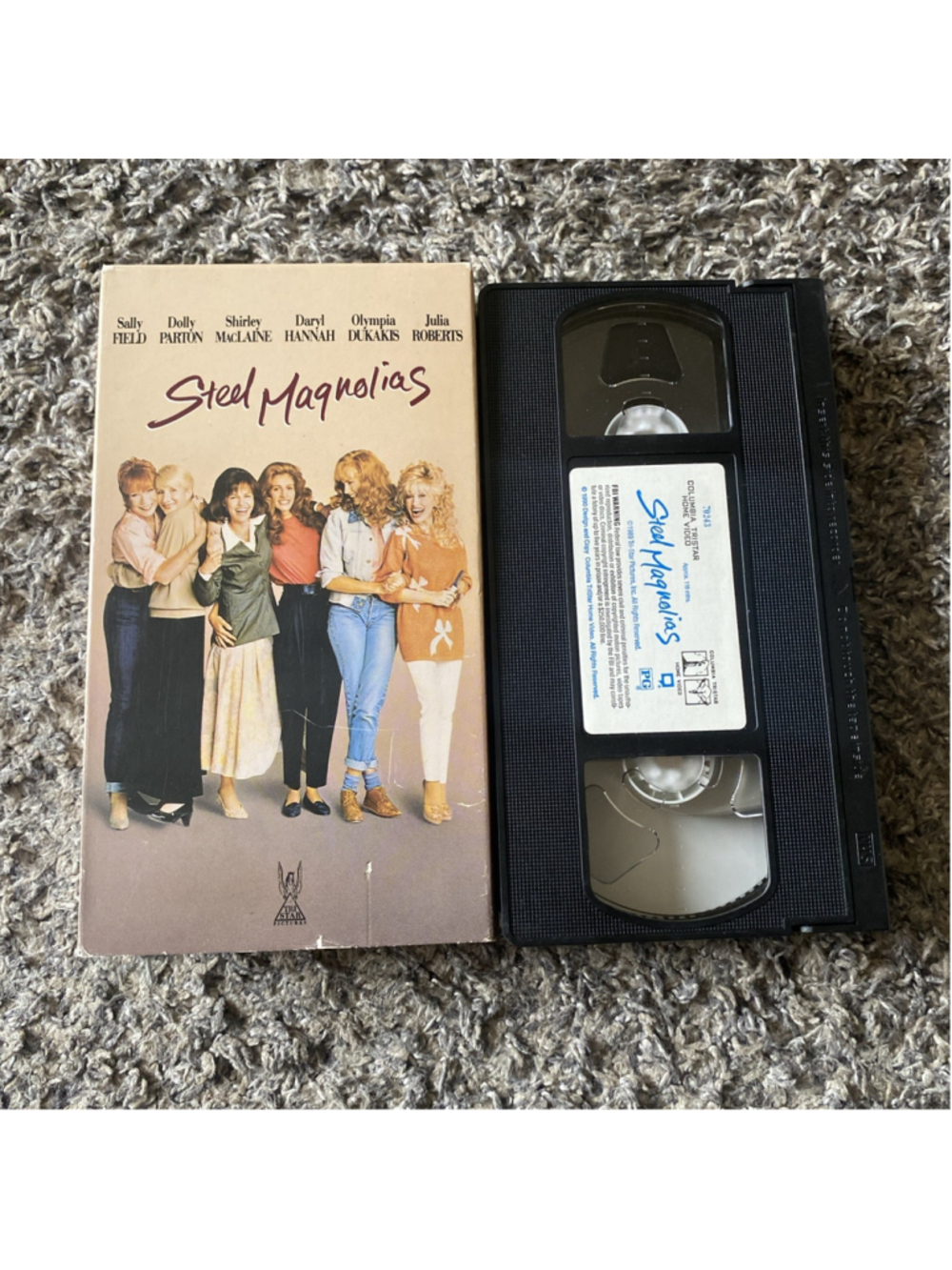 Steel Magnolias VHS Tape 1989 Dolly Parton Julia Roberts Sally Field PG TriStar
